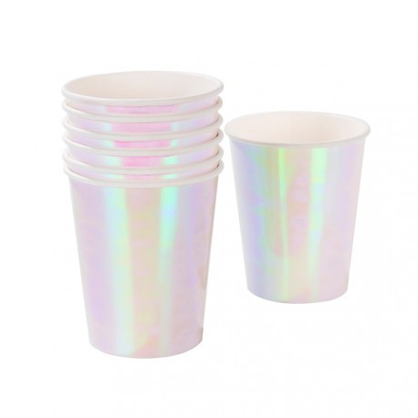 Pastel Iridescent Cups