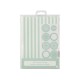Striped Mint Treat Bags with stickers