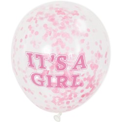 It's a Girl Confetti Balloons