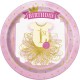 Pink and Gold Dinner Plates