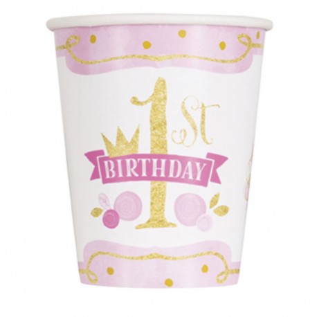 Pink and Gold Cups