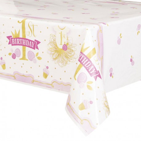 Pink and Gold Tablecover