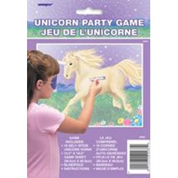 Pin the horn on the Unicorn Party Game