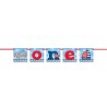 Nautical First Birthday "One" Banner