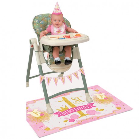 Pink and Gold High Chair Kit