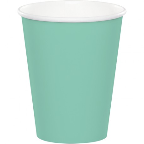Bicchieri in carta Verde Menta - Verde Acqua
