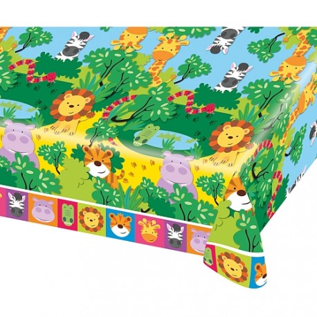 Jungle Friends Party Plastic Tablecover