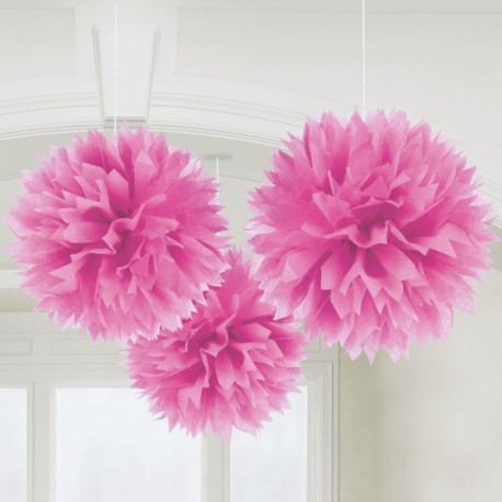 Pendenti Fluffy Fucsia 3pz