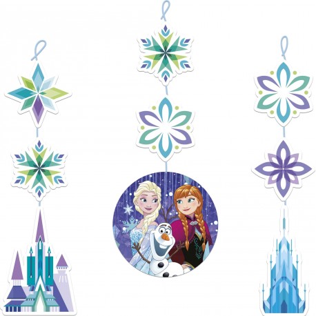 Frozen Snowflakes Hanging Cutouts