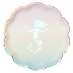 Mermaid Iridescent Plates