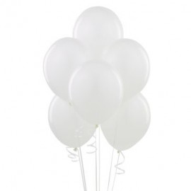 White Latex Balloons 10pc