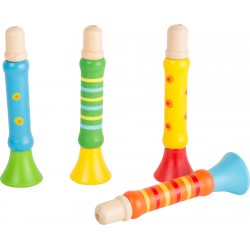 Wooden Trumpet Assorted Colors