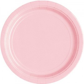 Light Pink Paper Dessert Plates