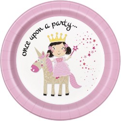 Princess and Unicorn Plates