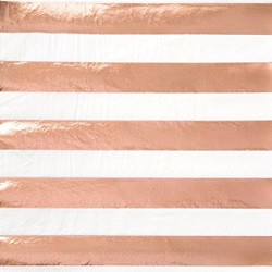 Rose Gold Foil Stripe Napkins