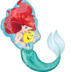 Ariel The Little Mermaid SuperShape Foil Balloon