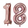 18 Rose Gold SuperShape Foil Balloons Set
