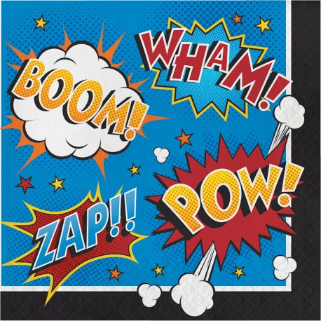 Superhero Slogans Napkins