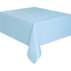 Pastel Blue Plastic Tablecover