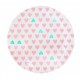 Pink and Mint Hearts Plates