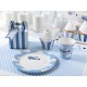 Set Scatolette Righe Blu per completare il set tavola Aeroplano