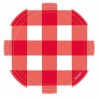 Red Gingham Dessert Plates - Picnic Party