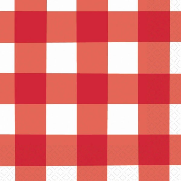 Tovaglioli Di Carta Quadretti Viola 25x25 Cm - Confezione 40 Pezzi, Doppio Strato, Per Feste E Barbecue - 4