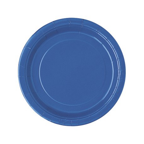 Piattini Carta Blu 18cm 8pz