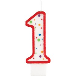 Multicolor Dots Candle 1