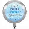 Palloncino foil Stelline Azzurro - Twinkle Twinkle Little Star
