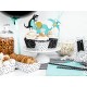 Cupcake wrappers bianco e nero a pois - Dino Party "Grrrrr"