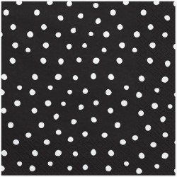 Black and white dots Napkins
