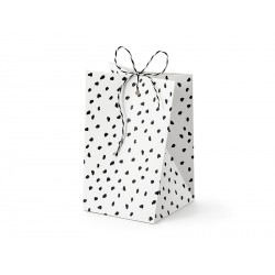 White and Black Dots Treat Boxes