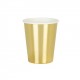 Pastel Pink and Foil Gold Cups - Gold
