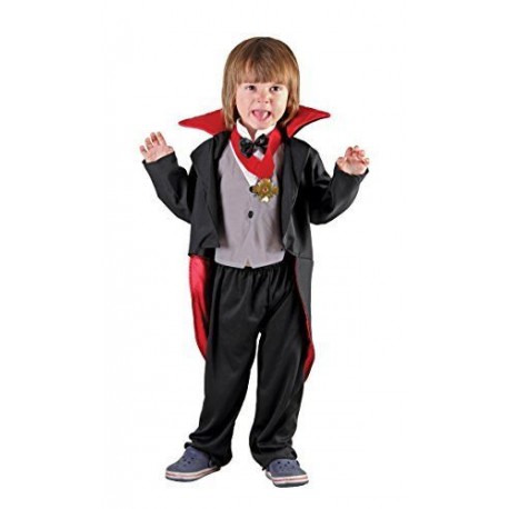 Vampire Costume 3-4 years black, grey and red