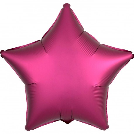 Palloncino foil satin Stella Fucsia