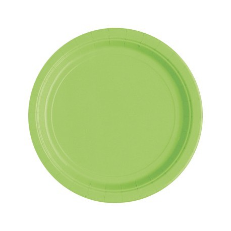 Piatti Carta Verde 23cm 8pz
