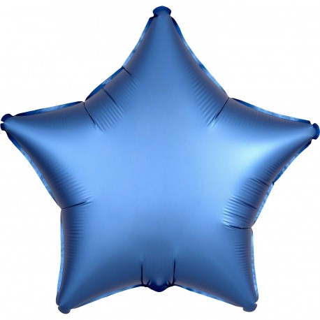 Satin Blue Star Foil Balloon