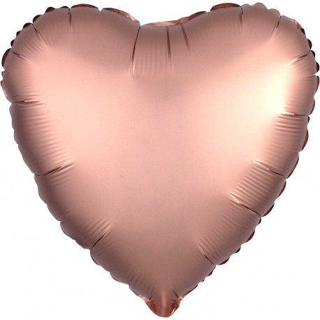 Satin Rose Gold Heart Foil Balloon