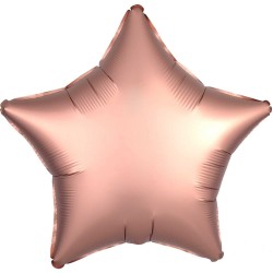 Satin Rose Gold Star Foil Balloon