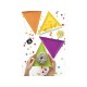 Assorted triangular plates - Little Monsters Party