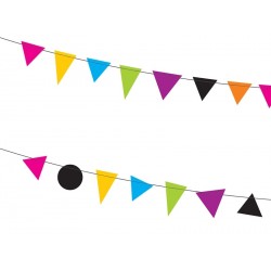 Multicolor flags banner