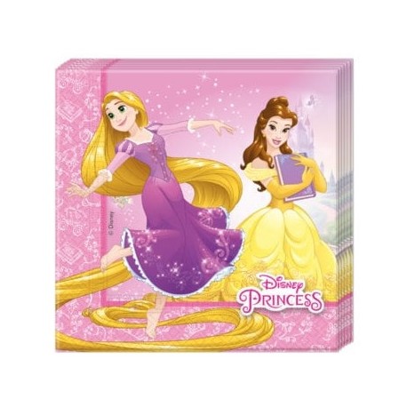 Princess Heart Strong Napkins - Disney Princesses Napkins