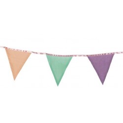 Pastel Colors Fabric Bunting