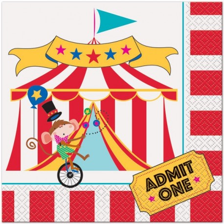 Circus Carnival Lunch Napkins