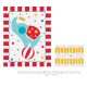 Circus Carnival Party Game with 20 stickers and blindfold