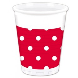 Red Dots Plastic Cups