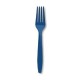 Navy Blue Plastic Forks 24pc