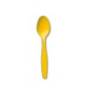 Yellow Plastic Dessert Spoons 24pc
