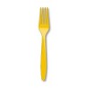 Yellow Plastic Forks 24pc